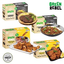 [삼형제유통] 그린레벨 베지푸드 콩고기 채식 비건푸드 식물성 대체육 스테이크 버섯패티 치킨향가라아게 치킨향까스 콩단백 베지테리언 다이어트식단, 5개, 180g