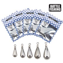 [국내당일발송] 배틀피싱 텅스텐 물방울싱커R -지퍼백, 3/16oz(BTTDSR-P-316)
