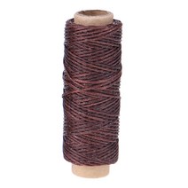 quot12set 가죽 재봉틀 수동 수제 DIY 신발 상자 의류 수하물 조각 공예 손 도구quot, 03 Dark Brown 50m