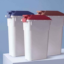 폐형광등수거함 분리 수거함 폐건전지 대형 카페반납대 형광등 재활용 수거대 60L, 슬림펌핸들휴지통(45L)레드, 1개