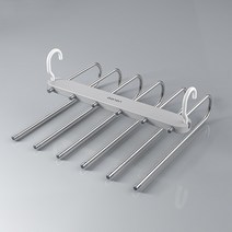 리씨상점 투웨이 6단 바지걸이, 그레이, 1개