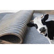 가축 미끄럼 방지 매트 출산 깔개 고무 발판 축사, 블랙 너비 2.2m x 길이 1m x 8mm