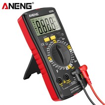 ANENG SZ08 디지털 전압측정기 미터 초박형 스토리지 전문 자동 전압계 AC 220V 저항 손잡이 테스터, 02 빨간