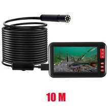 어군탐지기 새로운 1080P 4.3 인치 디스플레이 수중 카메라 IP68 방수 8LED 프로브 어부를 위한 일루미네이트 어군 탐지기 낚시 카메라, CHINA, 10M fishing camera