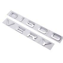 보닛 후드 자동차튜닝용품 자동차 후드 led 자동차 전면 후드 트렁크 엠블럼 배지 3D ABS 디스커버리 로고, 01 Chrome
