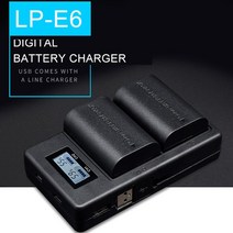 충전기 배터리 디카 LP E6 LPE6 LP-E6 E6N 캐논 EOS 5DS R 5D Mark II 5D Mark III 6D 7D 80D EOS 5DS R 카, 한개옵션0