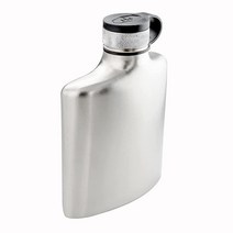 GSI 아웃도어s Glacier 스테인리스 177.4 mL 6 온스 힙 플라스크., 6 fl oz, Silver 1