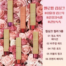 [본사정품] MELOPOP 멜로팝 립싱크 립틴트 정윤정 립스틱 5종 중 택1, 01 정쇼럭키에디션