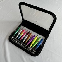 (보경샵) 수평에기세트 수평드롭퍼 10컬러1세트 야광 한치 쭈꾸미 갑 무늬오징어 농어 쏘가리 루어낚시 바다낚시 스몰에기세트 휴대용 프리미엄, 수평에기 1세트