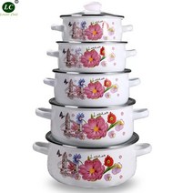 법랑 범랑 코스트코 빨간냄비 양수 편수 독일 수입 인덕션주방 용품 요리 도구 세트 5pots 캐서롤 세트 1-5litre 주방 용품 1618202224cm 세라믹 에나멜 냄비