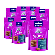 비타크래프트 캣얌 연어 오메가3 1box (40g x 9개입) 고양이 간식 스낵, 연어40g9봉(1box)