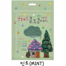 핸디몰 장승만들기(2개세트) 종이장승 얼쑤장승 솟대부조꾸미기, 콜크클레이100g-민트