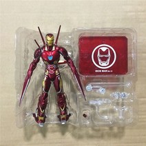 핫토이아이언맨 마크85 스파이더맨 마블 영화 어벤져스 인피니티 워 3 SHF 아이언맨 MK50 PVC 액션 피규어 장난감 인형 크리스마스 생일 선물, [02] A No Box