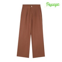 파파야 PAPAYA 하프밴딩 와이드 팬츠 PNKUPT202A