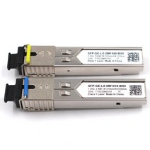 1Gb SC SFP 모듈 단일 광섬유 광 트랜시버 기가비트 광섬유 sfp 스위치 모듈 3 80km Mikrotik/Cisco 스위치와 호환 가능|광섬유장치|, 1개, 3km SC