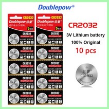 컨트롤러 배터리 시계 완구용 정품 버튼 셀 CR 2032 원격 제어 컴퓨터 계산기 CR2032 10개, 20개