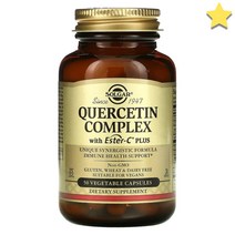솔가 Solgar 퀘르세틴 컴플렉스 에스터-C 플러스 50캡슐, 1개, 기본