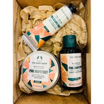 더바디샵 핑크 그레이프 후룻 미니 바디버터 50ML + 미니핸드크림 30ML + 미니샤워젤 60ML 3종 선물세트(선물포장), 1세트