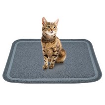 고양이 모래매트 사막화방지 발매트 고양이 화장실매트 미끄럼방지 대형사이즈 L(60X90cm), 상세정보 참고, 60 x 90
