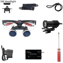 고급 루페 휴대용 헤드 루뻬 확대경 조명 루빼 돋보기, 5W Headlight, 3.5x
