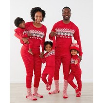 크리스마스 패밀리룩 커플티 커플룩 패밀리티 가족 잠옷 복장 2023 부모-자식 일치하는 잠옷 세트 잠옷 아기 새해 복장