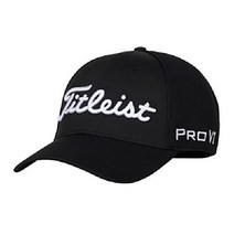타이틀리스트(Titleist) 남성 골프 모자 투어 스포츠 메쉬 캡 HJ2TSMLXL WTBK, 블랙 화이트