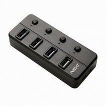 SㅁB NEXT-704UHP 4포트 USB 2.0 유전원 허브