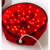두피 관리기 탈모 붉은 빛 치료 장치 마사지 led 모발 성장 모자 케어 머리 통증 완화 모발 재성장 치료 기계, 빨간색