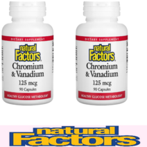 내추럴팩터스 크로뮴 유전자변형성분무함유 크롬 125mcg 바나듐 25mcg [90정*2병]