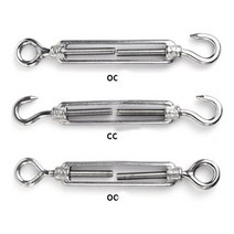 1pcs m4-m24 꽃 바구니 나사 oc 유형 조임 볼트 와이어 로프 장력 볼트 텔레스코픽 나사 304 스테인레스 스틸 손톱, m2.6