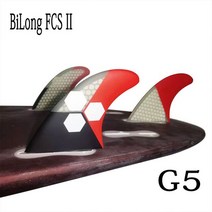 서핑보드 BiLong-FCS II 서핑 보드 지느러미 스러스터 3 개 세트 유리 섬유 벌집 탄소 M/G5 크기 핀 퀼하스 바디, [18] G5, 18 G5