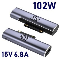 휴대폰 어댑터 102W 마그네틱 USB 타입 C PD 고속 충전 어댑터 Microsoft Surface Pro 8 7 6 5 4 3 노트북, 01 102W AD054