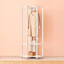 플레인 철제 코너장 철제 드레스룸 옷장 시스템옷장, 올화이트_KMAOWW05C