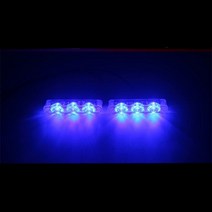 경찰 조명 3 led 스트로브 조명 성 노출증 자동 플래시 스트로보 스코프 스트로브 라이트 비상 안전 경고등 자동차 오토바이, 파란색
