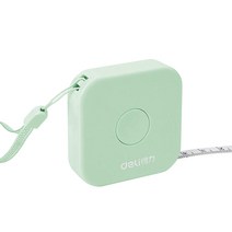 DELI 메이저 줄자 줄자 2m 원클릭 자동 카드 위치 인치 센치메터 2종류의 측정 방법 수예 잼 재봉 잼 측정 재봉 메이저 천 메이저 재봉 도구 높이 가구 전기 화면 등의 측정에 (녹색)