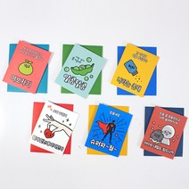 아이비스 500 퍼니 미니 카드 09632 혼합 10개입, 오다주웠다