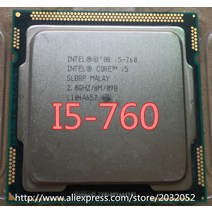 i54690 인텔 코어 i5-760 프로세서 2.8 GHz 8MB 캐시 소켓 LGA1156 45nm 데스크탑 i5 760 CPU, 한개옵션0
