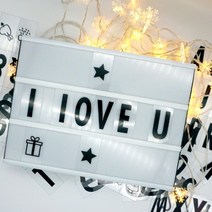 레터링 라이트 박스 4A 무드등, 상세페이지 참조