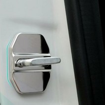 도어락 보호 커버 호환용 자동차 도어 스트라이커 커버 잠금 버클 캡 보호대 메르세데스 벤츠 B C E ML SL, 01 With logo