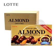 브랜드없음 롯데 박스 아몬드초코볼 46g 40입 간식 군것질