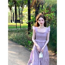 여름 휴양지 롱원피스 바캉스 비치 민소매 러블리 드레스