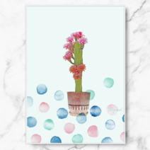 림드 에타홈 림드 인테리어 액자 폴카닷 캑투스 팟, 캔버스 액자 30호