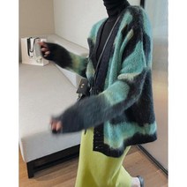 Za여성용 Y2k 격자 무늬 니트 스웨터 가디건 Oem 풀탑 패션 빈티지 겨울 고스 긴팔