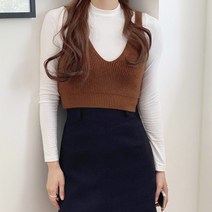 1015마켓 멜로우 유넥 뷔스티에 니트-8colors