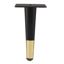 4 개의 PCS 테이블 피트 소파 침대 다리 철분 가구 다리 교체 300kg 가구 하드웨어 (금/검은 색) 가구 하드웨어 교체, 블랙 골드, 12cm
