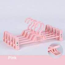 동결건조기 새로운 5/10pcs 안티 슬립 옷걸이 클립 바지 옷장 주최자 스커트 건조 랙 공간 보호기 성인 PP Mater, [02] 10Pcs, [06] Pink Pants rack