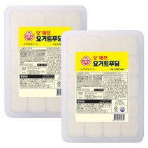 오뚜기 요거트푸딩 1kg 대용량 급식용 어린이집간식 디저트 식자재, 2개