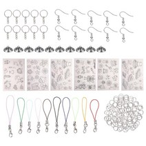 열 수축 플라스틱 시트 DIY 키 체인 장식품 크리 에이 티브 공예 도구 꾸밈 스크랩북을위한 팩 종이 세트, 14.5x20cm 20x29cm, 156개