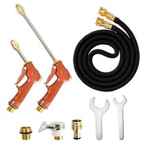 힐링타임 고압분사기 물대포샷건 세트 물호스 매직 세차 베란다 정원 물청소 수도 호수, 06. 플렉시블호스 숏+미들 물대포샷건 풀세트, 22.5m