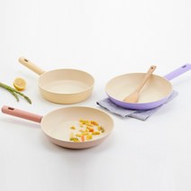 로이첸 컬러에디션 IH 인덕션팬 1+1 골라담기 28cm 프라이팬 웍팬 볶음팬 쿡웨어, 로즈핑크 2종세트(28cm W+28cm W)
